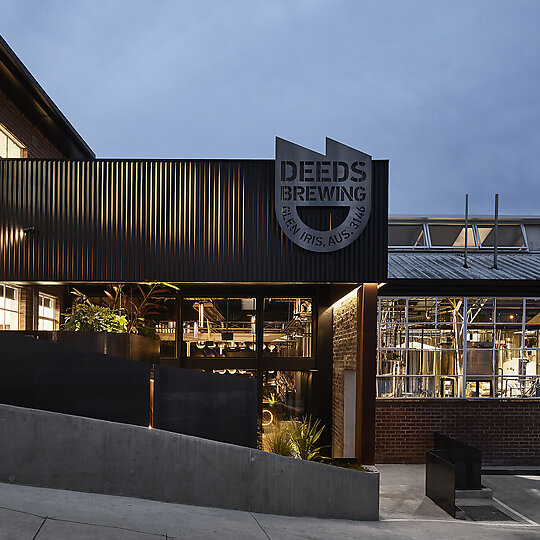 Interior photograph of Quiet Deeds Brewery and Taproom by Sharyn Cairns