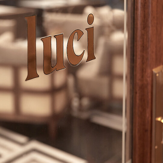Interior photograph of Luci Restaurant by Sean Fennessy