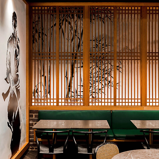 Interior photograph of Master Lanzhou Noodle Bar by Chris Murray - Chrism Photography