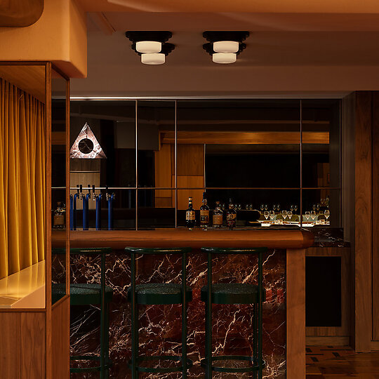 Interior photograph of Fugazzi Private Dining Room & Bar by Timothy Kaye