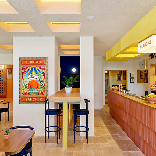 Interior photograph of El Primo Sanchez by Steven Woodburn