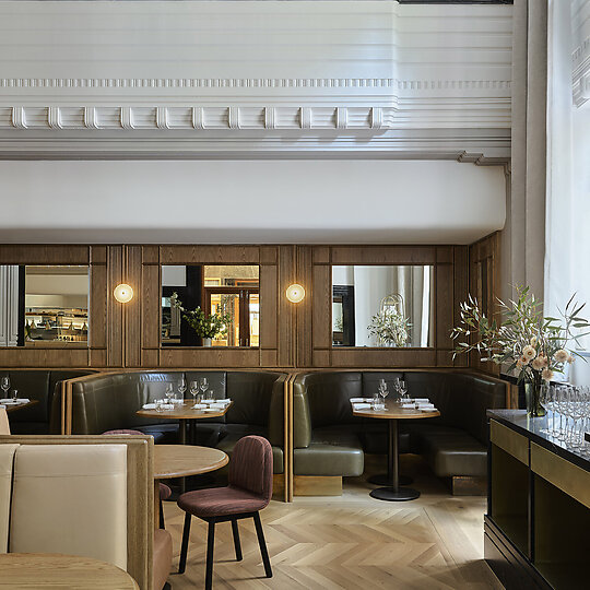 Interior photograph of The Charles Grand Brasserie & Bar by Anson Smart 