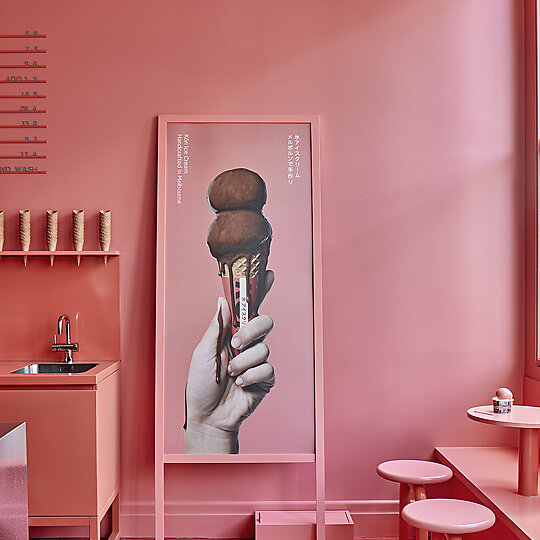 Interior photograph of Kori Ice Cream by Shannon McGrath