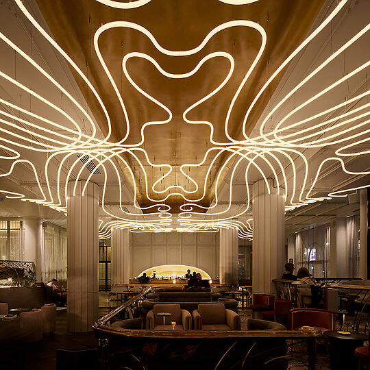 Interior photograph of Luma Bar & Restaurant by Nicole Reed