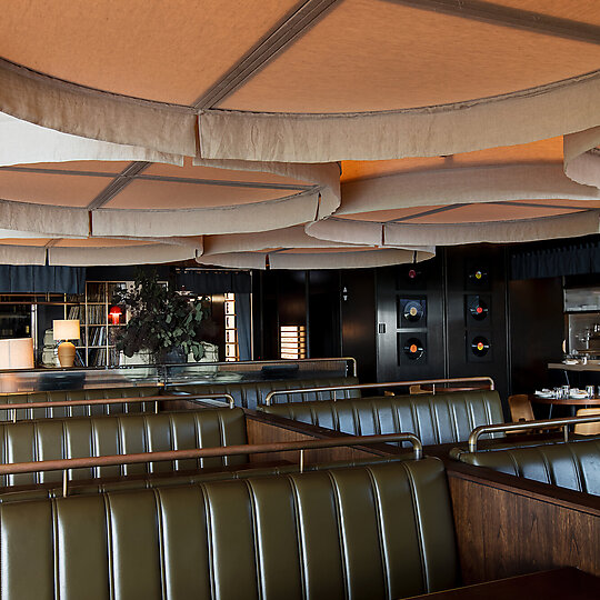 Interior photograph of Rekōdo - Restaurant & Vinyl Bar by William Labourier
