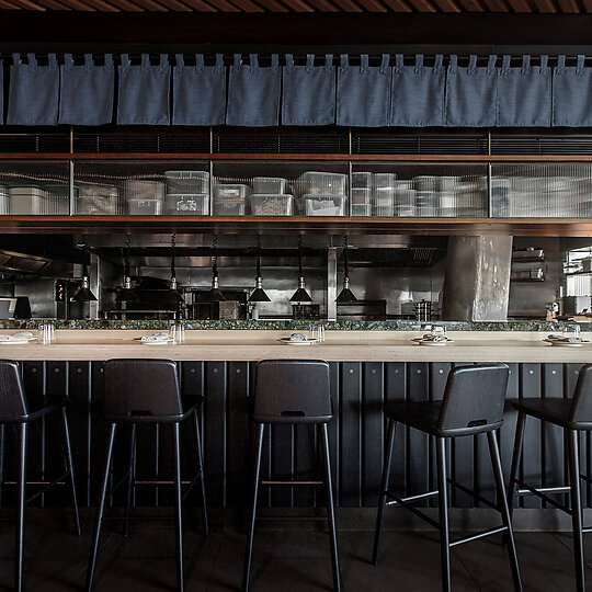 Interior photograph of Rekōdo - Restaurant & Vinyl Bar by William Labourier