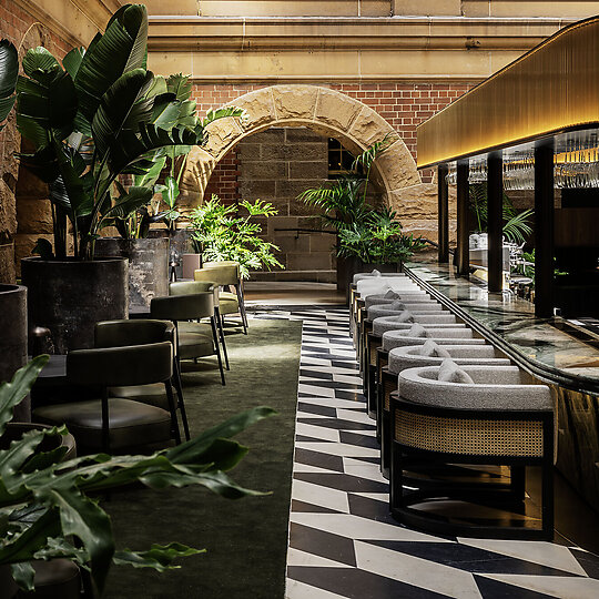 Interior photograph of The Treasury - InterContinental Hotel Sydney by Trevor Mein