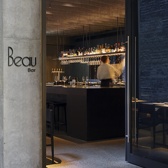 Interior photograph of Beau & Dough by Romello Pereira 