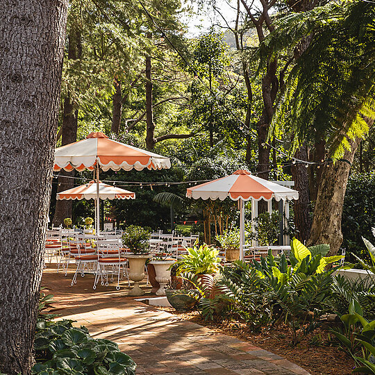 Interior photograph of Lulu's Restaurant & Garden, The Lodge Jamberoo by Nikki To