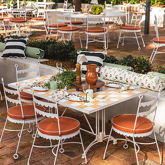 Interior photograph of Lulu's Restaurant & Garden, The Lodge Jamberoo by Nikki To