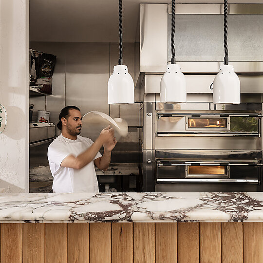 Interior photograph of Grazia Restaurant by Martina Gemmola