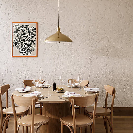 Interior photograph of Grazia Restaurant by Martina Gemmola