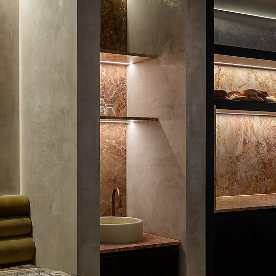 Interior photograph of Laurent Bakery, Ivanhoe by Timothy Kaye