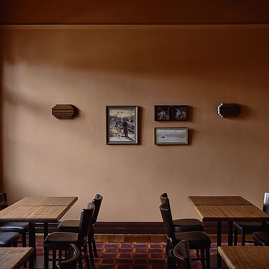 Interior photograph of The Sporting Club Hotel by Derek Stawell