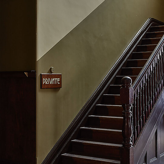 Interior photograph of The Sporting Club Hotel by Derek Stawell