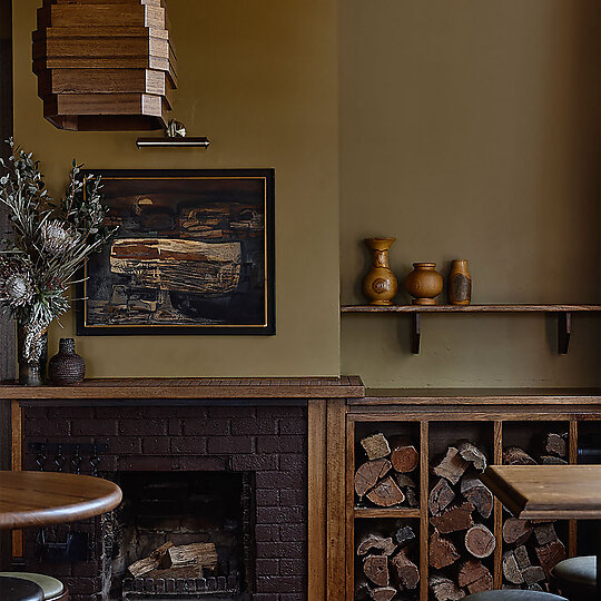 Interior photograph of The Sporting Club Hotel by Derek Stawell