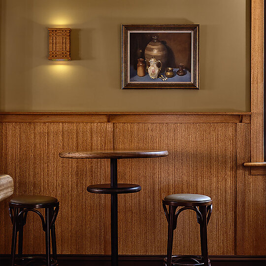 Interior photograph of The Sporting Club Hotel by Derek Stawell