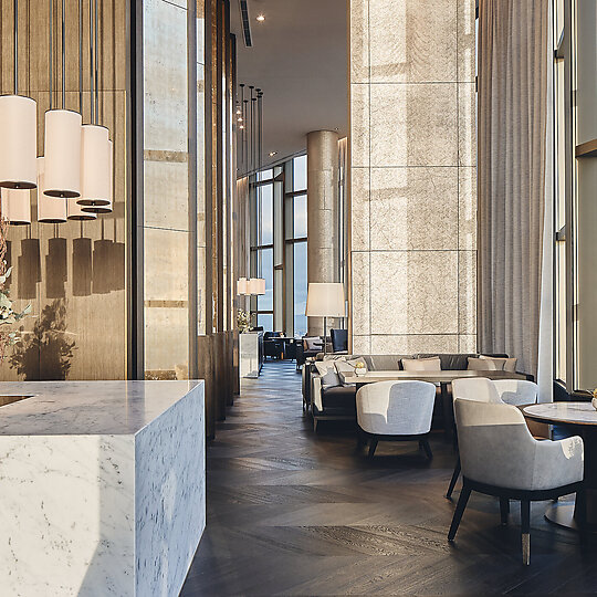 Interior photograph of The Ritz-Carlton, Melbourne by Peter Bennetts