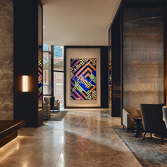 Interior photograph of The Ritz-Carlton, Melbourne by Peter Bennetts