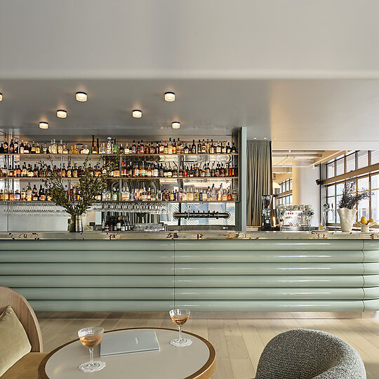 Interior photograph of Poetica Bar & Grill by Anson Smart