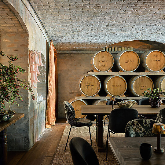 Interior photograph of The Barrel Room by Anson Smart