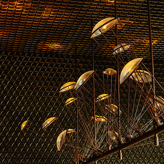 Interior photograph of The Ritz-Carlton Melbourne L80 Restaurant by Juzzy Kane