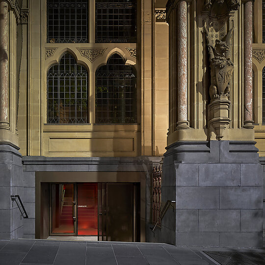 Interior photograph of Purple Pit by Peter Clarke Photography