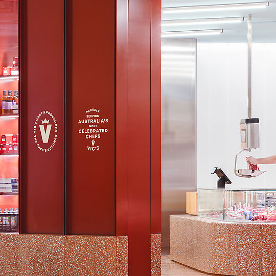 Interior photograph of Vic's Meat, Chatswood Chase by Katherine Lu