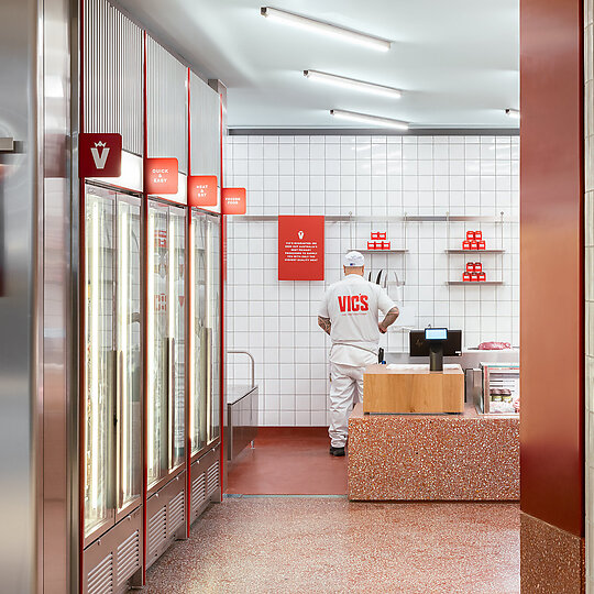 Interior photograph of Vic's Meat, Chatswood Chase by Katherine Lu