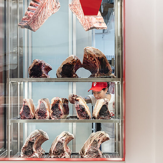 Interior photograph of Vic's Meat, Chatswood Chase by Katherine Lu