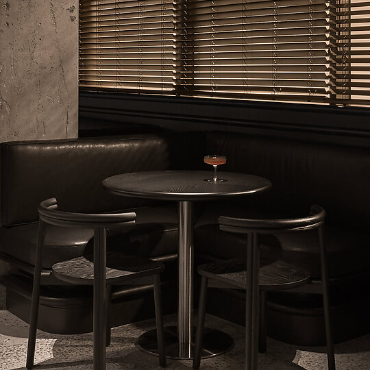 Interior photograph of Code Black - Morning Bar by Peter Clarke