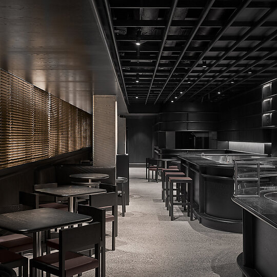 Interior photograph of Code Black - Morning Bar by Peter Clarke