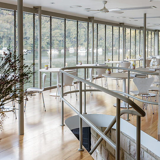 Interior photograph of Berowra Waters Inn by Sebastian Photography