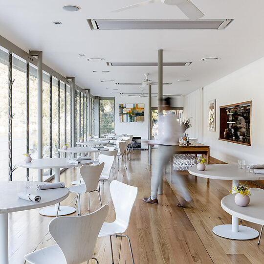 Interior photograph of Berowra Waters Inn by Sebastian Photography