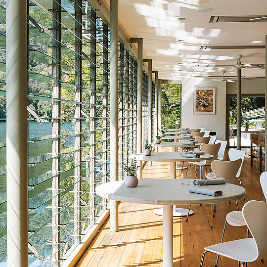 Interior photograph of Berowra Waters Inn by Victoria Geraghty