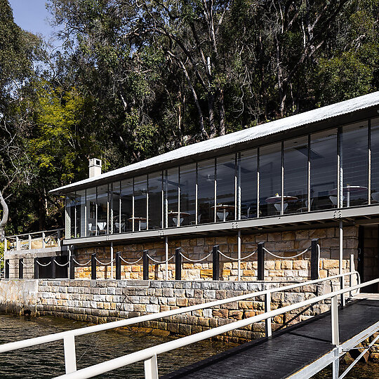 Interior photograph of Berowra Waters Inn by Sebastian Photography