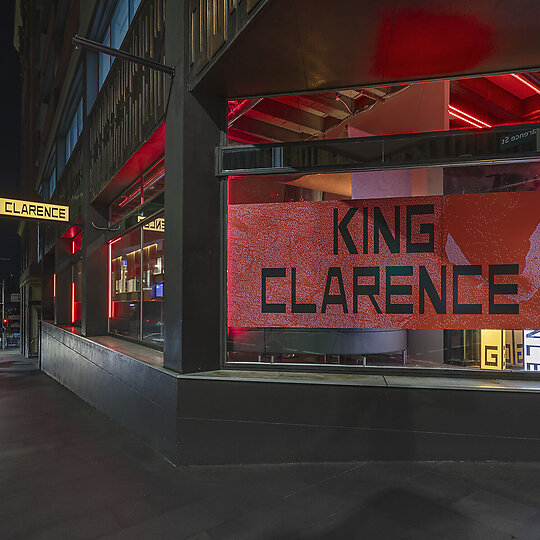 Interior photograph of KING CLARENCE by Murray Fredericks