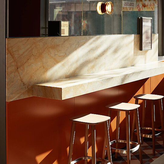 Interior photograph of Chicho Gelateria & Production Lab by Traianos Pakioufakis