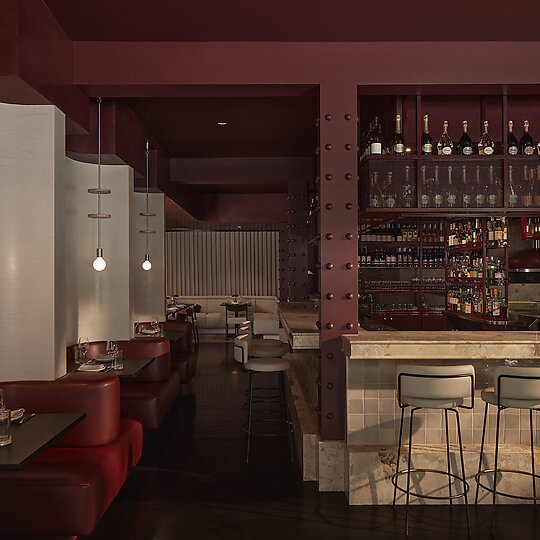 Interior photograph of Como Restaurant by Cieran Murphy