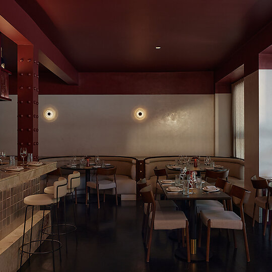 Interior photograph of Como Restaurant by Cieran Murphy