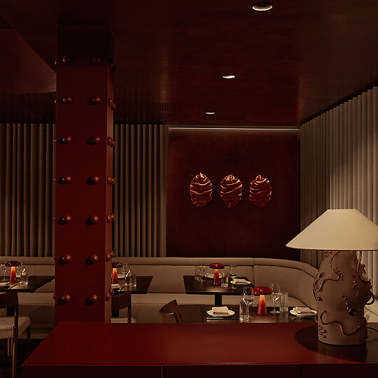 Interior photograph of Como Restaurant by Cieran Murphy