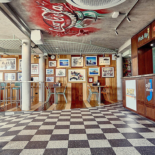 Interior photograph of The Beach Hotel by David Griffin