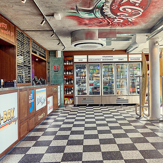 Interior photograph of The Beach Hotel by David Griffin