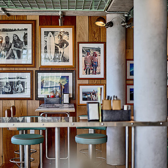 Interior photograph of The Beach Hotel by David Griffin