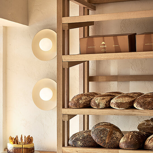 Interior photograph of FLOUR Coffee & Doughroom by Ryan Linnegar Photography