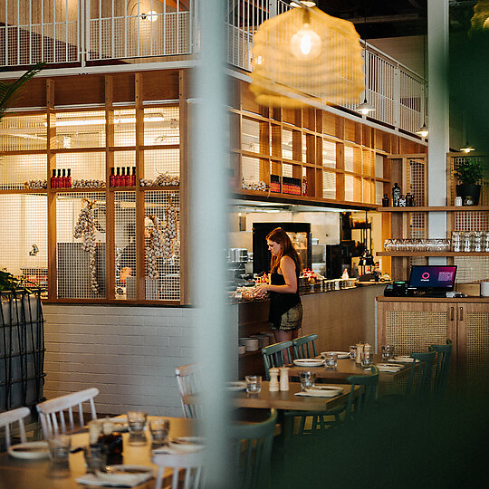 Interior photograph of Busselton Pavilion by Peggy Voir